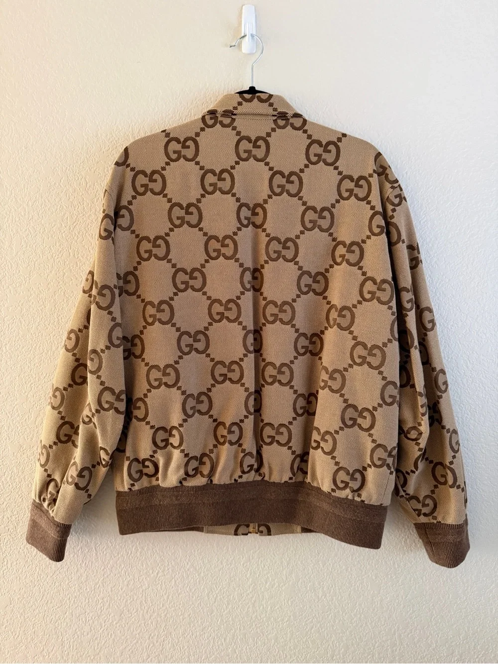 Gucci Jumbo Monogram GG Canvas Jacket AUTHENTIC